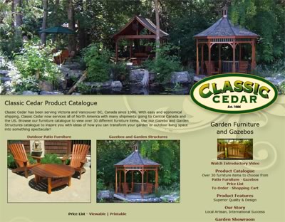 Classic Cedar Garden Furniture and Gazebos